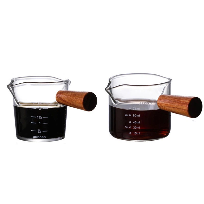 Straight Handle Double Spout Coffee Cup